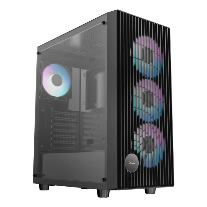 Корпус для комп'ютера ATX W/O PSU GAMMA C70 BK ARGB (GAMMA-C70-BKG400XX-GL) OCYPUS (GAMMA-C70-BKG400XX-GL)