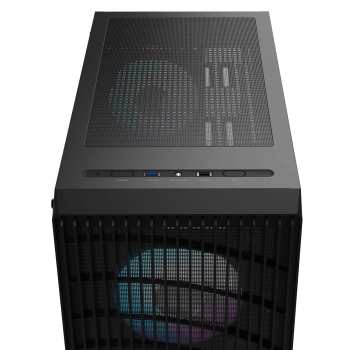 Корпус для комп'ютера ATX W/O PSU GAMMA C70 BK ARGB (GAMMA-C70-BKG400XX-GL) OCYPUS (GAMMA-C70-BKG400XX-GL)