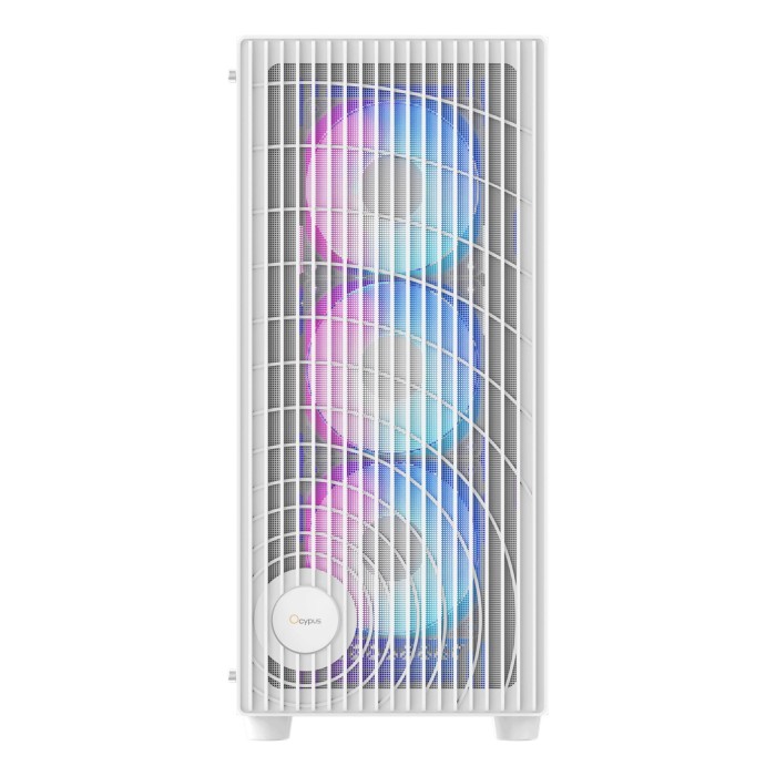Корпус для комп'ютера ATX W/O PSU GAMMA C70 WH ARGB (GAMMA-C70-WHG400XX-GL) OCYPUS (GAMMA-C70-WHG400XX-GL)