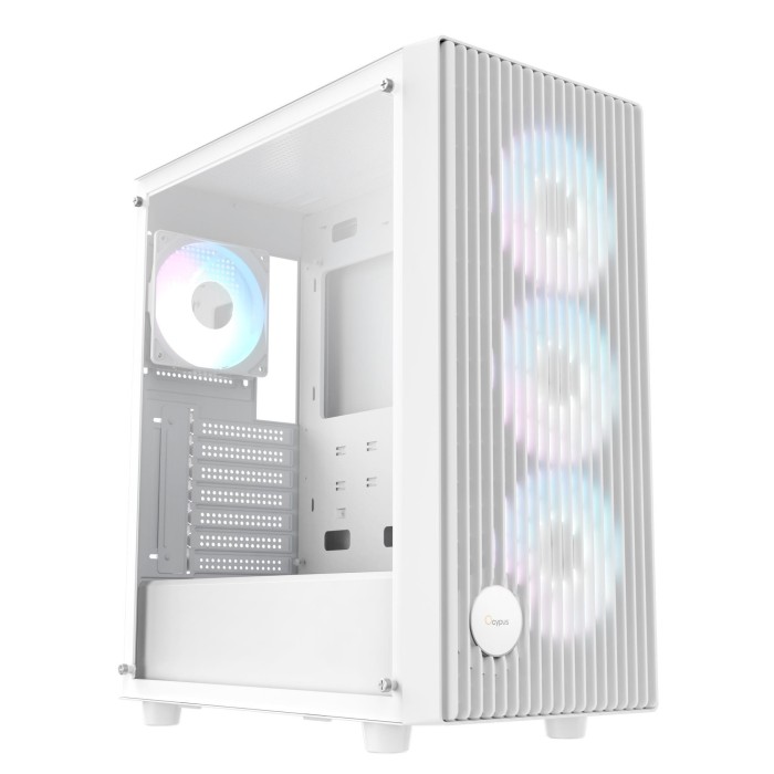 Корпус для комп'ютера ATX W/O PSU GAMMA C70 WH ARGB (GAMMA-C70-WHG400XX-GL) OCYPUS (GAMMA-C70-WHG400XX-GL)