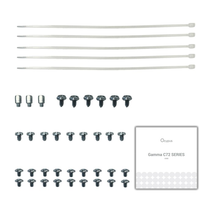 Корпус для комп'ютера ATX W/O PSU GAMMA C72 WH ARGB (GAMMA-C72-WHD400XX-GL) OCYPUS (GAMMA-C72-WHD400XX-GL)