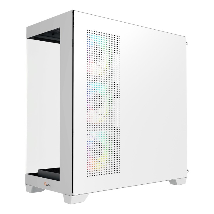 Корпус для комп'ютера ATX W/O PSU GAMMA C72 WH ARGB (GAMMA-C72-WHD400XX-GL) OCYPUS (GAMMA-C72-WHD400XX-GL)