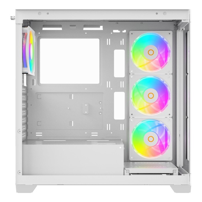 Корпус для комп'ютера ATX W/O PSU GAMMA C72 WH ARGB (GAMMA-C72-WHD400XX-GL) OCYPUS (GAMMA-C72-WHD400XX-GL)