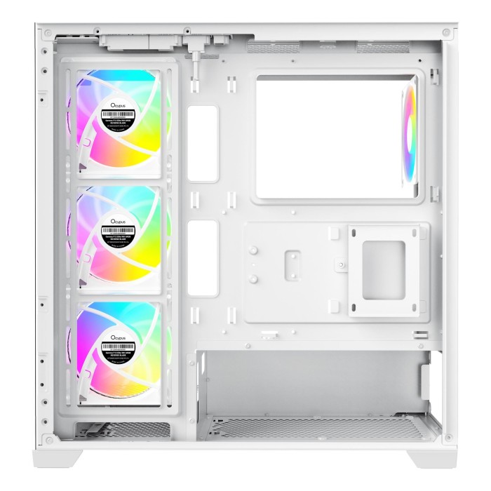 Корпус для комп'ютера ATX W/O PSU GAMMA C72 WH ARGB (GAMMA-C72-WHD400XX-GL) OCYPUS (GAMMA-C72-WHD400XX-GL)