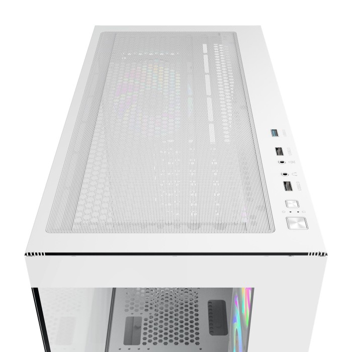 Корпус для комп'ютера ATX W/O PSU GAMMA C72 WH ARGB (GAMMA-C72-WHD400XX-GL) OCYPUS (GAMMA-C72-WHD400XX-GL)