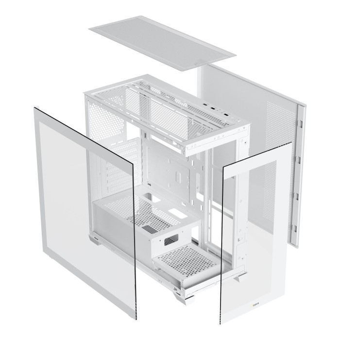 Корпус для комп'ютера ATX W/O PSU GAMMA C72 WH ARGB (GAMMA-C72-WHD400XX-GL) OCYPUS (GAMMA-C72-WHD400XX-GL)