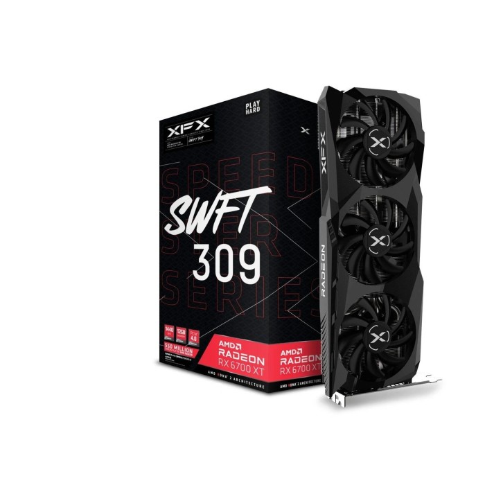 Відеокарта RX 6700 XT 12GB GDDR6 XFX SPEEDSTER SWFT309 AMD (RX-67XTYJ VA2.0)