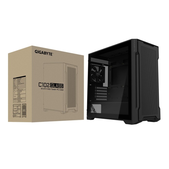 Корпус ATX W/O PSU GB-C102G BLACK GIGABYTE (GB-C102G)