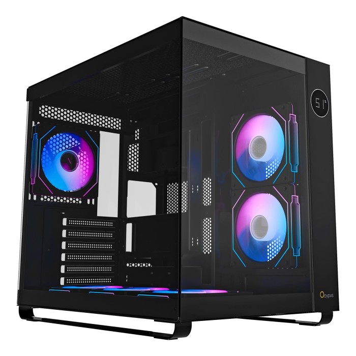 Корпус для комп'ютера ATX W/O PSU IOTA C70 BK ARGB (IOTA-C70-BKD600XX-GL) OCYPUS (IOTA-C70-BKD600XX-GL)