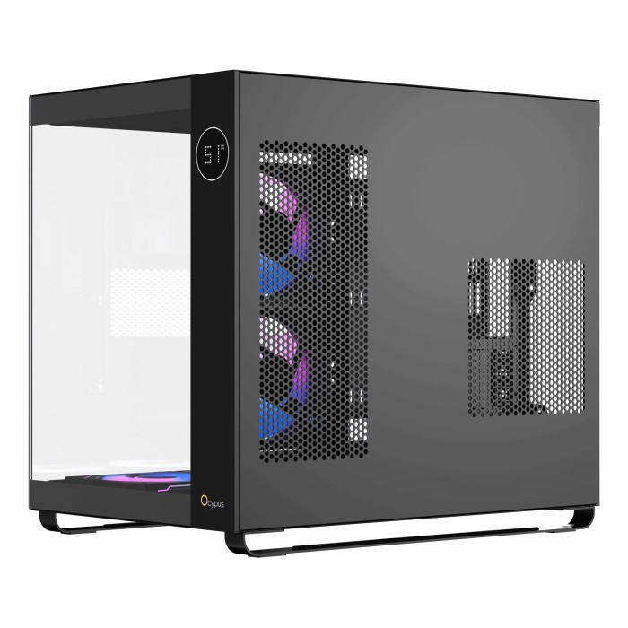 Корпус для комп'ютера ATX W/O PSU IOTA C70 BK ARGB (IOTA-C70-BKD600XX-GL) OCYPUS (IOTA-C70-BKD600XX-GL)