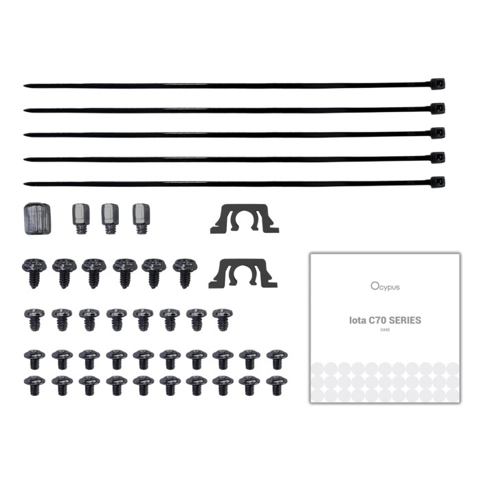 Корпус для комп'ютера ATX W/O PSU IOTA C70 BK ARGB (IOTA-C70-BKD600XX-GL) OCYPUS (IOTA-C70-BKD600XX-GL)