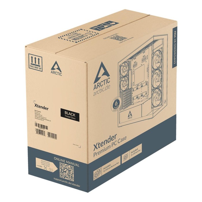 Корпус EATX W/O PSU XTENDERVG B ACPCC00016A ARCTIC (ACPCC00016A)