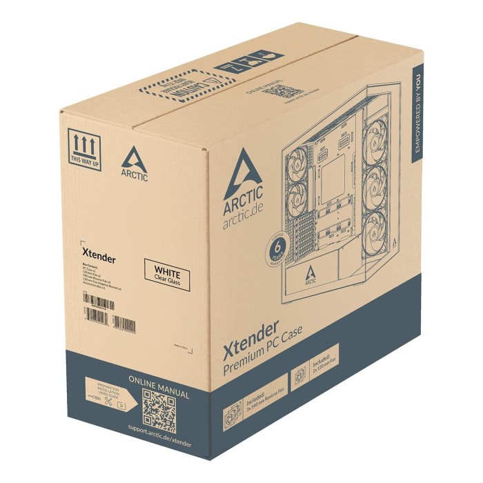 Корпус EATX W/O PSU XTENDERVG W ACPCC00017A ARCTIC (ACPCC00017A)