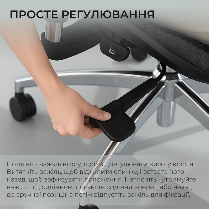 Крісло офісне Sihoo DORO S100 Mesh Black (S100-M301)