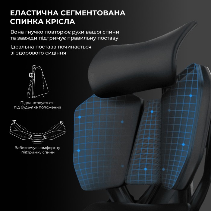 Крісло геймерське Sihoo Xallking X5C Mesh Black (X5C-301)