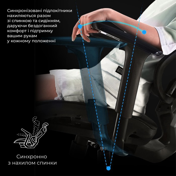 Крісло геймерське Sihoo Xallking X5C Mesh Black (X5C-301)