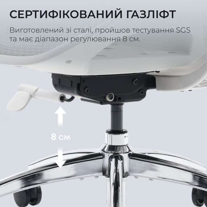 Крісло офісне Sihoo DORO S100 Mesh White (S100-M302)