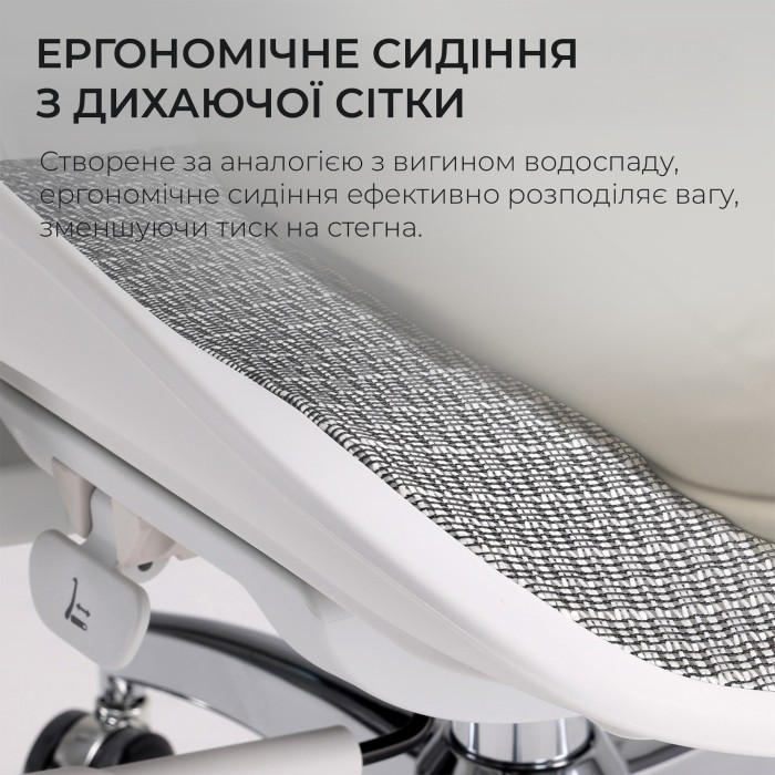 Крісло офісне Sihoo DORO S100 Mesh White (S100-M302)