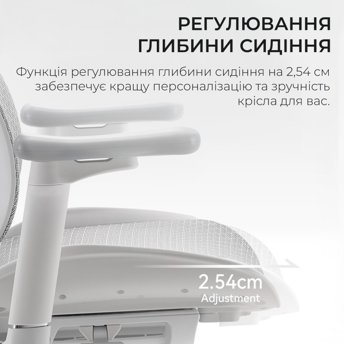Крісло офісне Sihoo DORO S100 Mesh White (S100-M302)