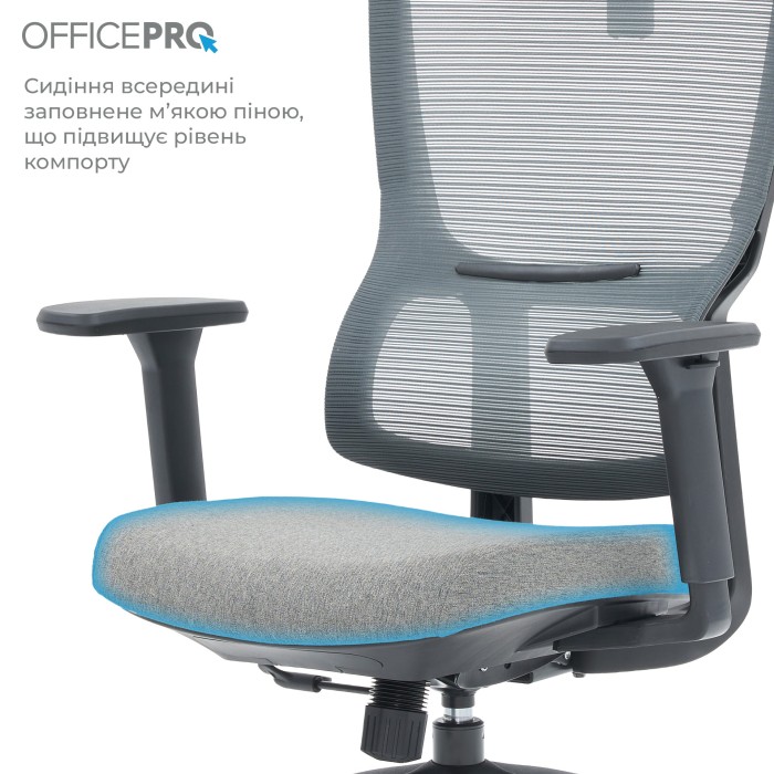 Крісло офісне OfficePro Elegant OC600-B-DG-DG (OC600-B-DG-DG)