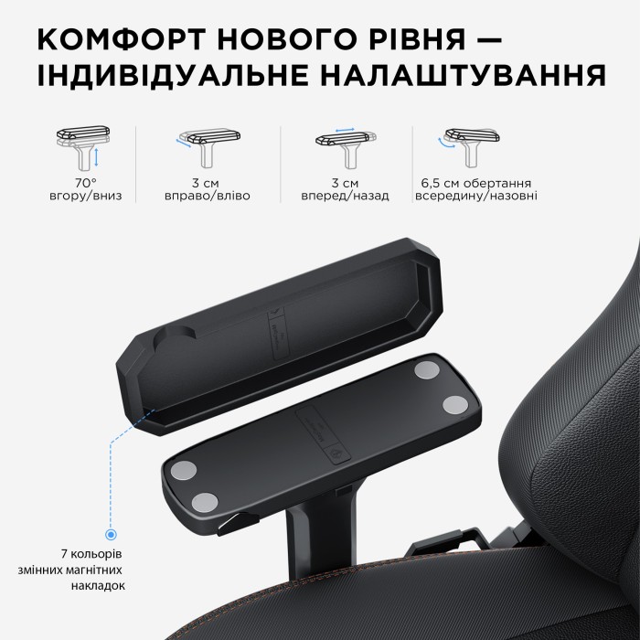 Крісло ігрове Anda Seat Kaiser 3 Orange Size XL (AD12YDC-XL-01-O-PV/C)