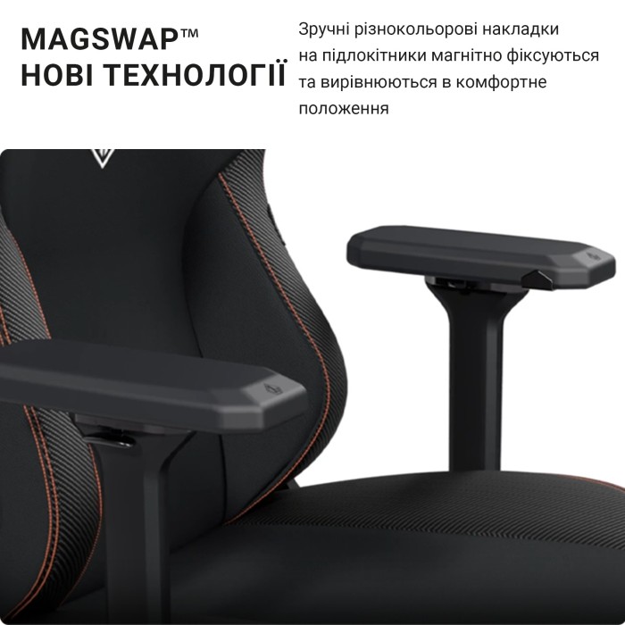 Крісло ігрове Anda Seat Kaiser 3 Orange Size XL (AD12YDC-XL-01-O-PV/C)