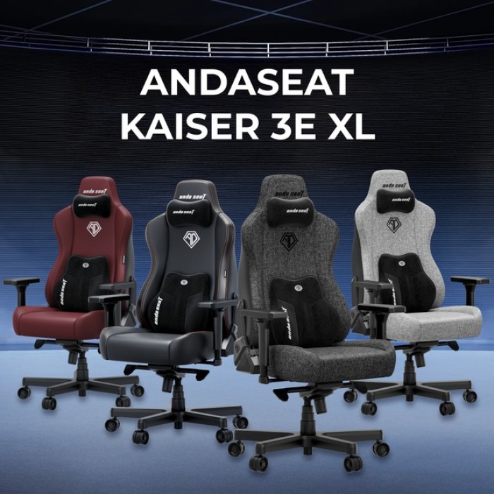 Крісло ігрове Anda Seat Kaiser 3E Maroon PVC Size XL (AD23YC-XL-09-A-PV/C-A01)