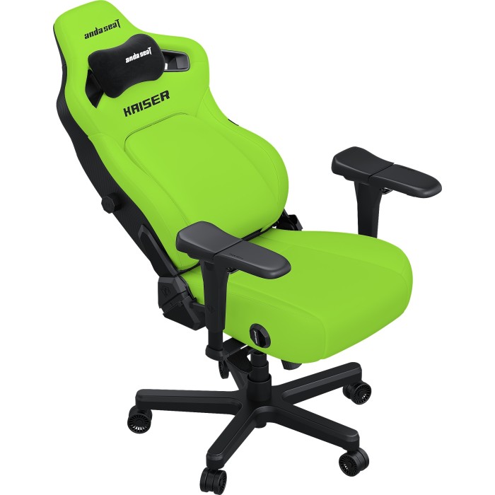 Крісло ігрове Anda Seat Kaiser 4 Cyber Green PVC Size XL (AD12YDDC-XLL-20-C-PV/C-01)