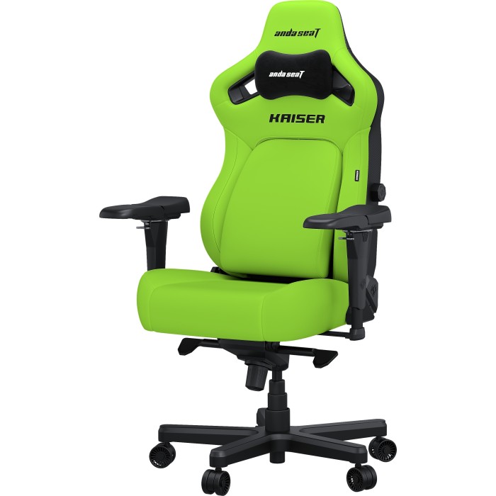 Крісло ігрове Anda Seat Kaiser 4 Cyber Green PVC Size XL (AD12YDDC-XLL-20-C-PV/C-01)