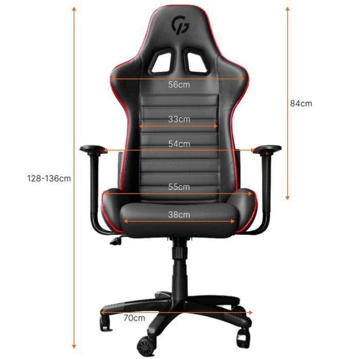 Крісло ігрове Anda Seat Kaiser Frontier XL Dark Gray Fabric (AD12YXL-17-GB-F-G02)