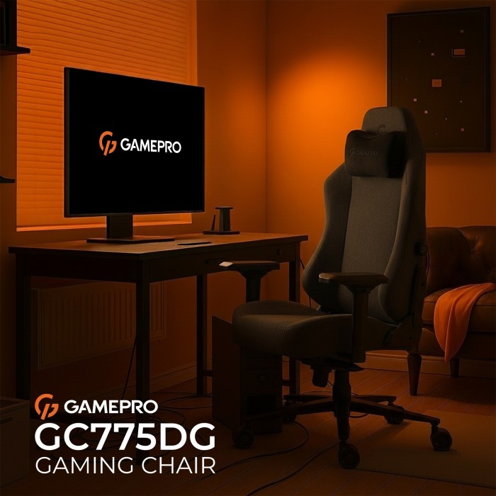 Крісло ігрове GamePro GC775DG Fabric Dark Gray (GC775DG)
