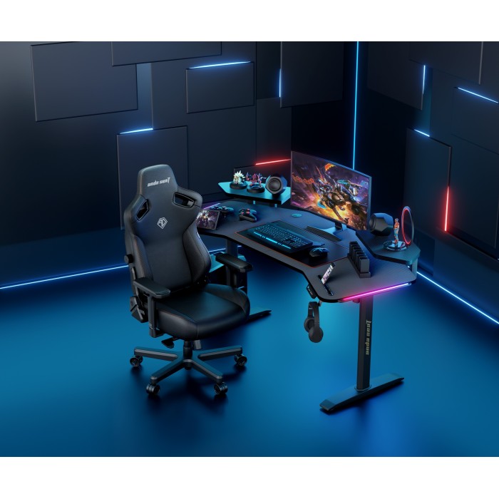 Комп’ютерний стіл з електрорегулюванням висоти Anda Seat Shadow Warrior Black (AD-D-DD1-1600L-02-B)