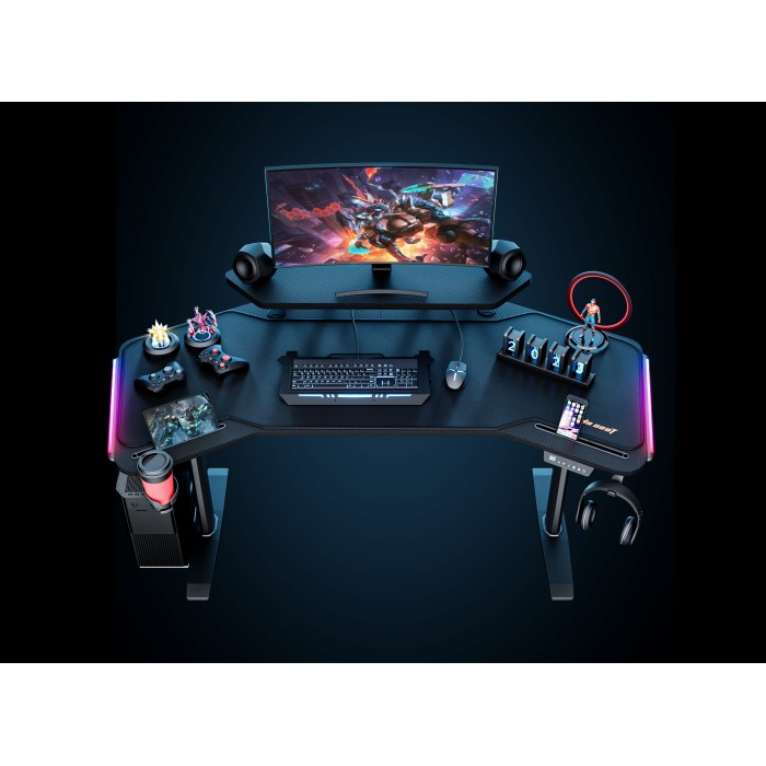 Комп’ютерний стіл з електрорегулюванням висоти Anda Seat Shadow Warrior Black (AD-D-DD1-1600L-02-B)