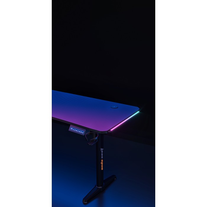 Комп’ютерний стіл з електрорегулюванням висоти Anda Seat Terminator RGB Black (AD-D-DD1-1600L-01-B)
