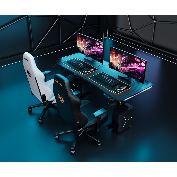 Комп’ютерний стіл з електрорегулюванням висоти Anda Seat Terminator RGB Black (AD-D-DD1-1600L-01-B)