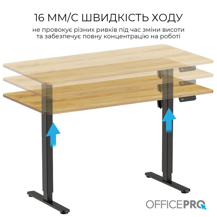 Комп’ютерний стіл з електрорегулюванням висоти OfficePro ODE1470LW (ODE1470LW)