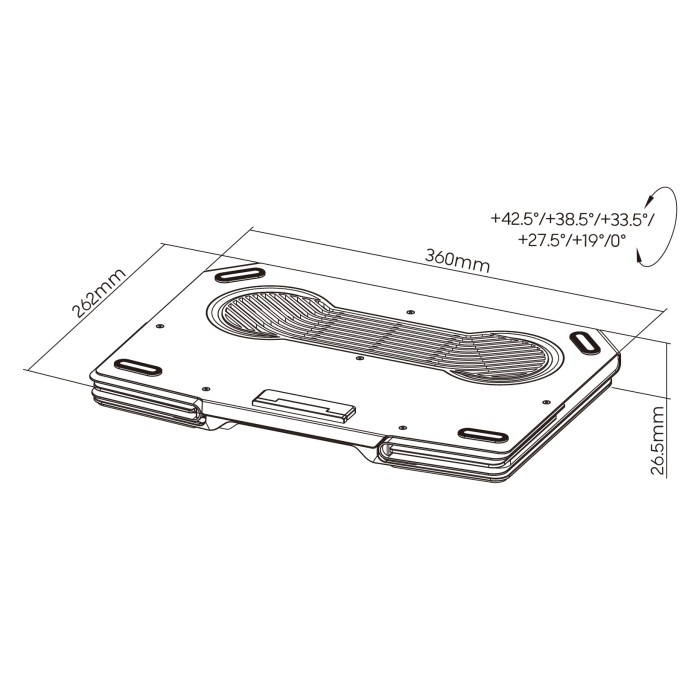 Підставка для охолодження ноутбука GamePro (CP1540) (CP1540)