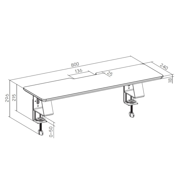 Настільна підставка для монітора OfficePro MR123B Black (MR123B)