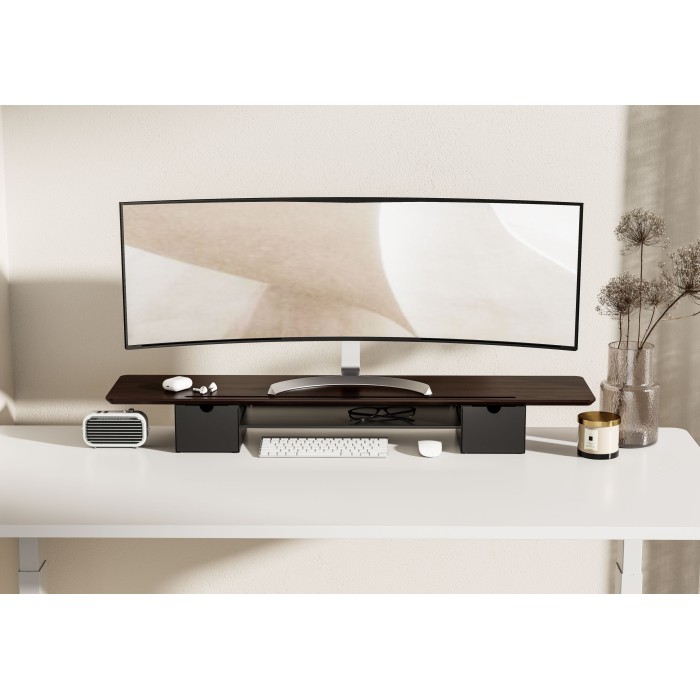 Настільна підставка для монітора OfficePro MR177DW Dark Wood/Black (MR177DW)