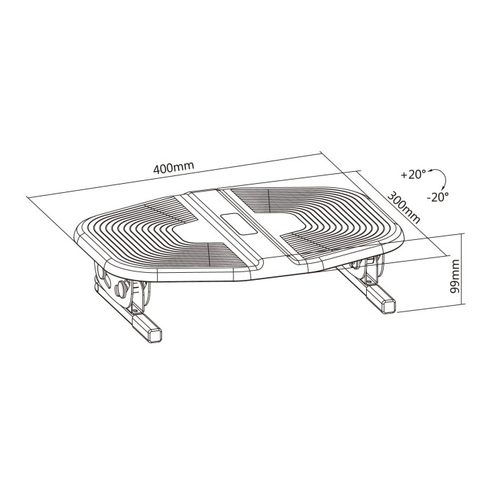Регульована підставка для ніг OfficePro FR600 (FR600)