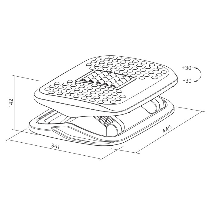 Регульована підставка для ніг OfficePro FR716 (FR716)
