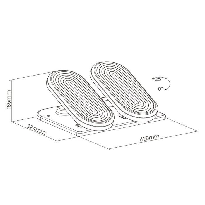 Регульована підставка для ніг OfficePro FR950 (FR950)
