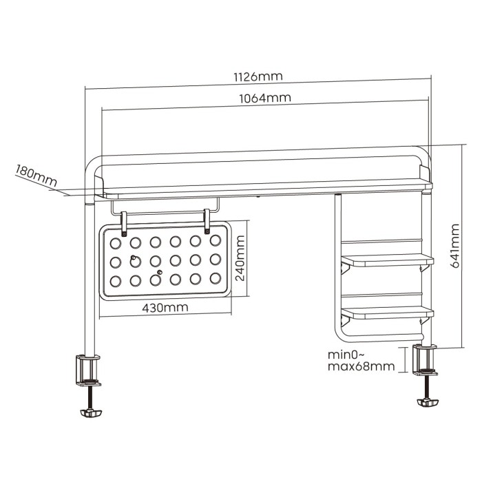 Настільна полиця-органайзер OfficePro DS253W (DS253W)