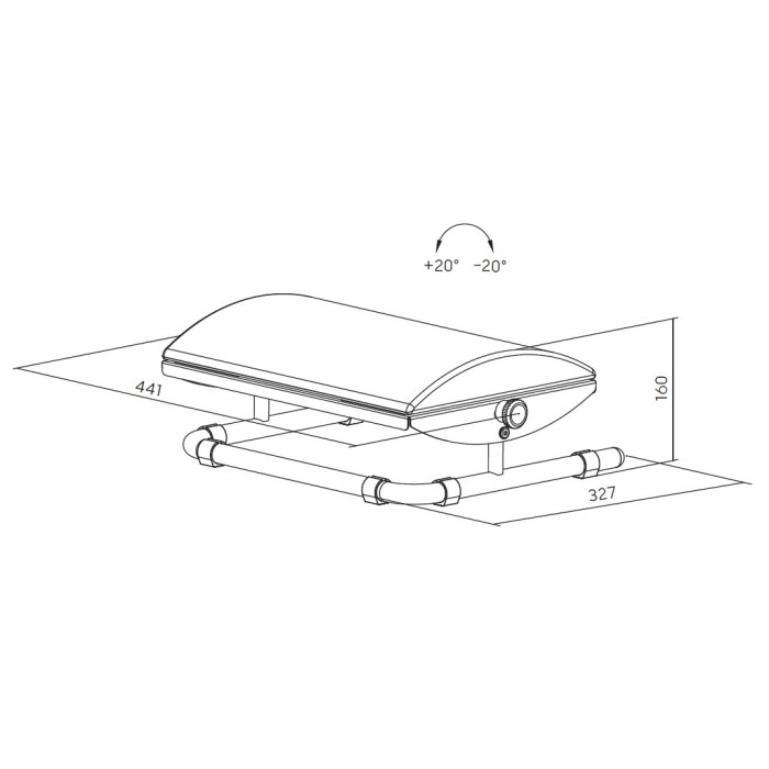 Регульована підставка для ніг OfficePro FR960B (FR960B)
