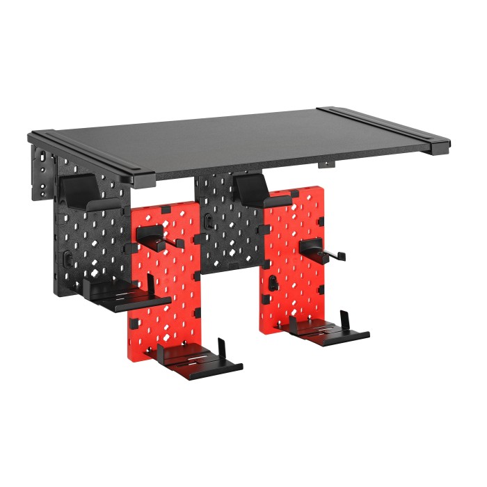 Настінна дошка-органайзер з полицею OfficePro WSO188 Black/Red (WSO188)