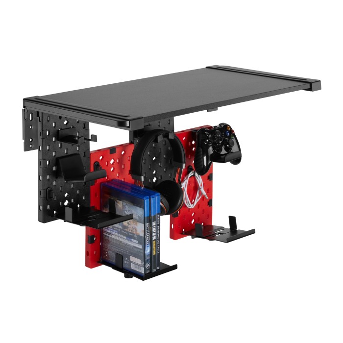 Настінна дошка-органайзер з полицею OfficePro WSO188 Black/Red (WSO188)