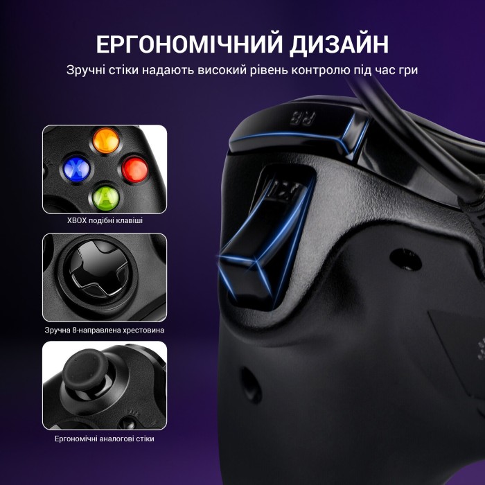 Провідний геймпад GamePro MG310B (MG310B)