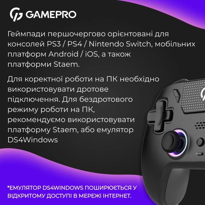 Бездротовий геймпад GamePro GPS13B (GPS13B)