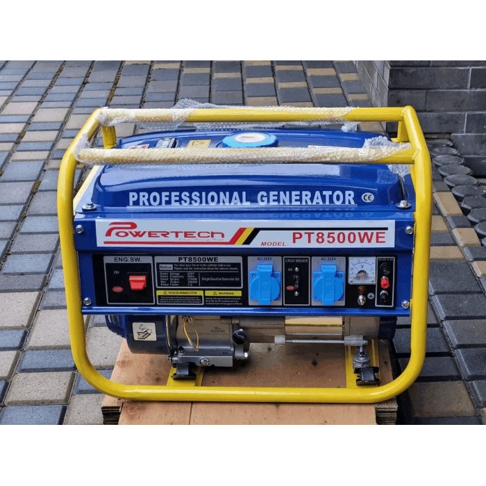 Генератор бензиновий 3 кВт Powertech PT8500WE (PT8500WE)