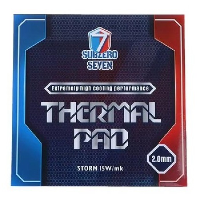 Термопрокладка SubZero Seven Storm 15 W/mK 100x100 2.0 мм (Storm 15 W/mK)
